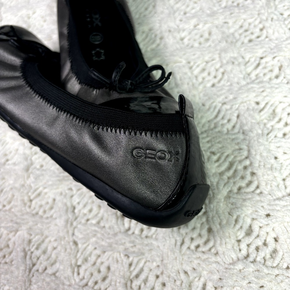 GEOX Ballet Flats NWOT Italian Patent Leather Shoes Women's 35 EU Fits US 6 - Picture 10 of 11